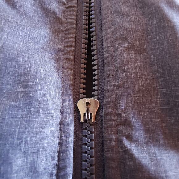 Michael Kors Jacket Mens Medium Gray Windbreaker Bomber Coat Full Zip Lined - Picture 7 of 8